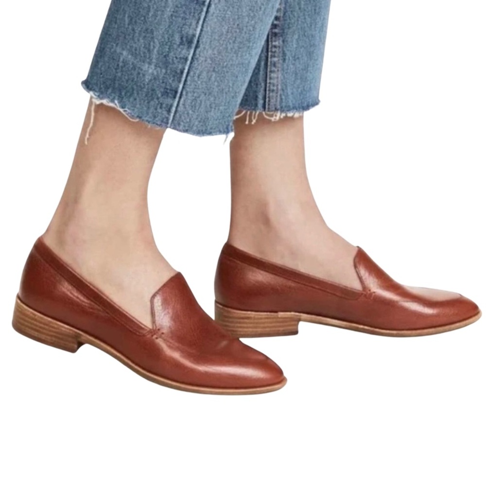 Madewell Brown Leather Slip-On Loafers